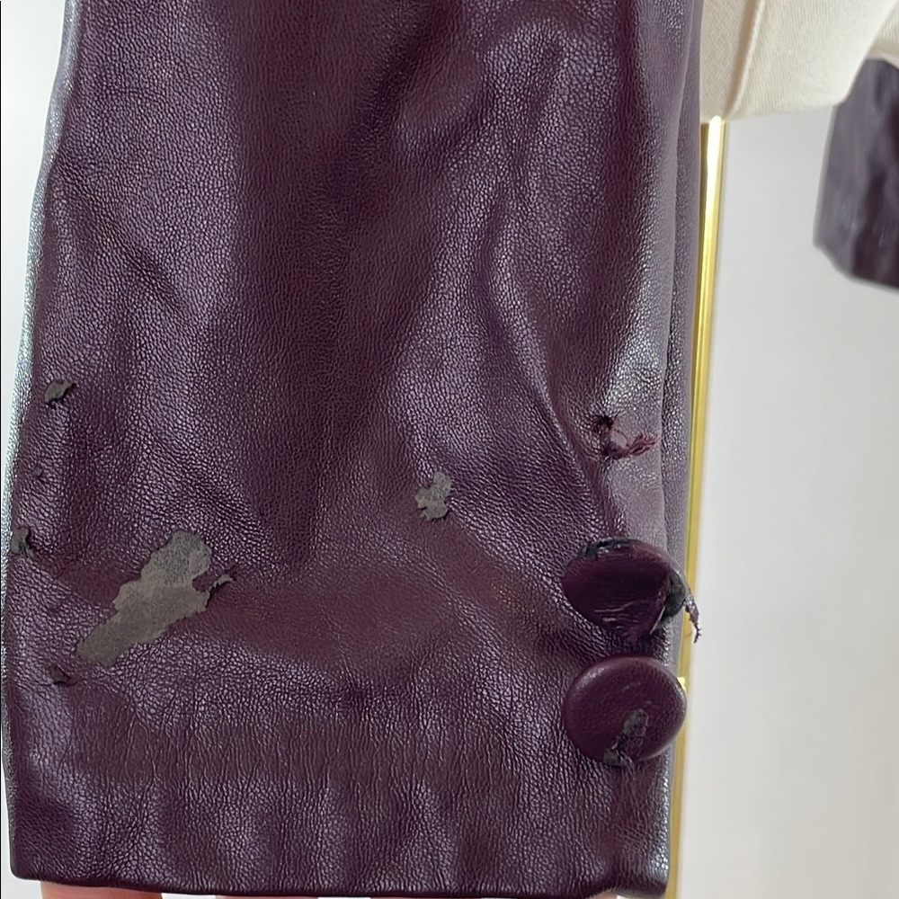 ASHLEY PARK x RTR, Voila Vegan Leather Blazer, L - Picture 5 of 9